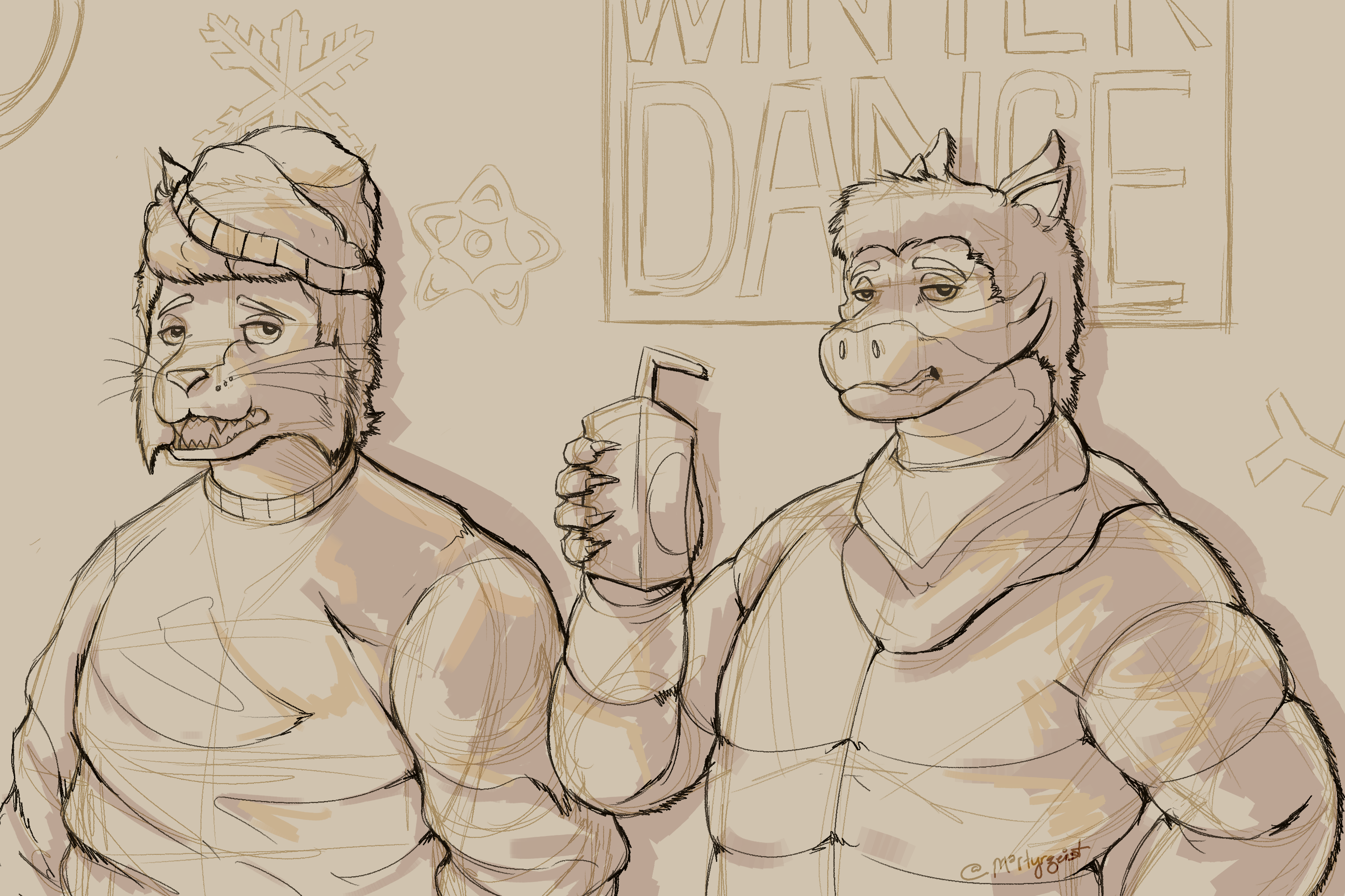 Elias and Tahoma at the seventh grade dance